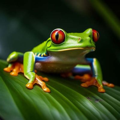  Red-Eyed Tree Frog: A Colorful Jewel of the Rainforest Canopy That Leaps With Agility!